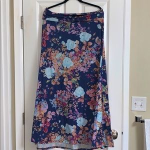 Navy floral Lularoe maxi